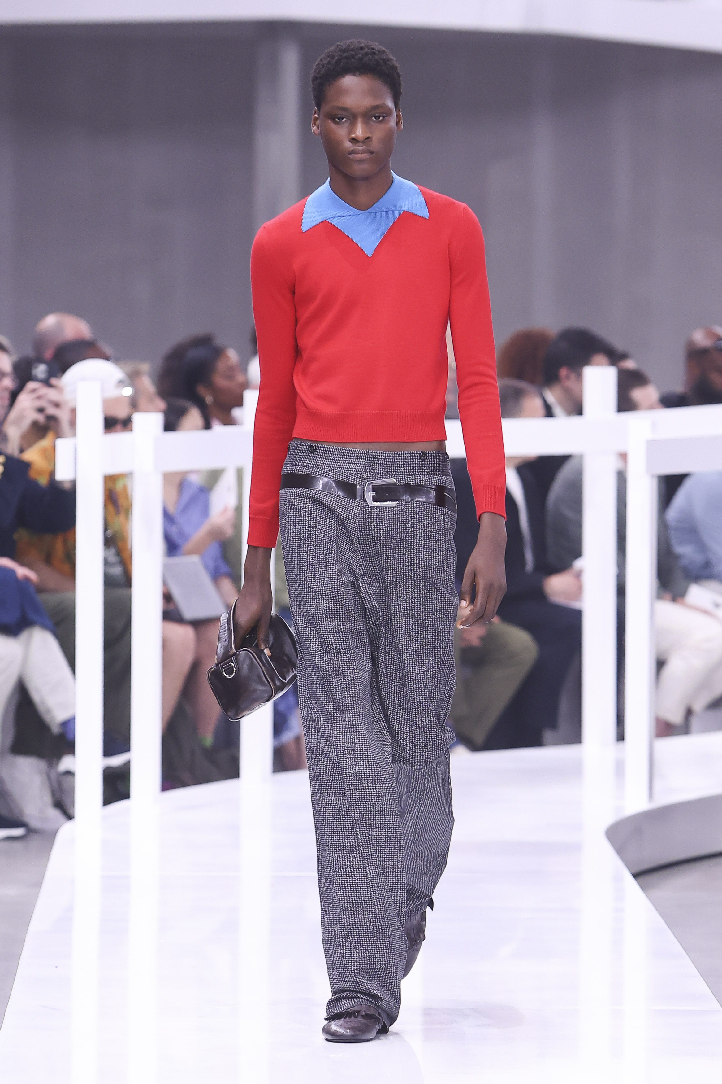 PRADAサマーニット（mens） Prada Wool Blend Multicolor Zig Zag Striped Sweater – Justin